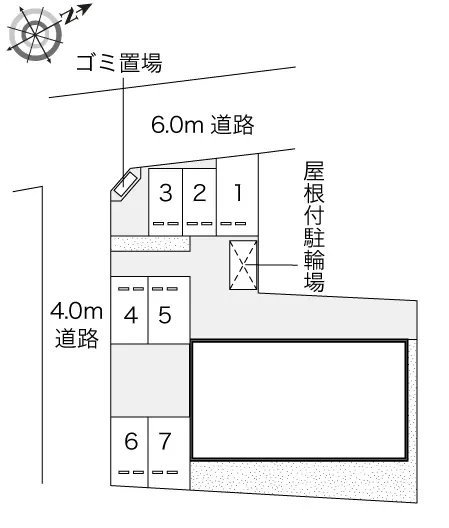 ★手数料０円★岡山市北区岡南町　月極駐車場（LP）